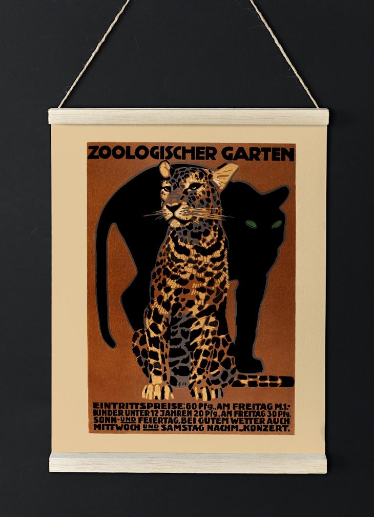 Zoologischer Garten Zoo Vintage Poster