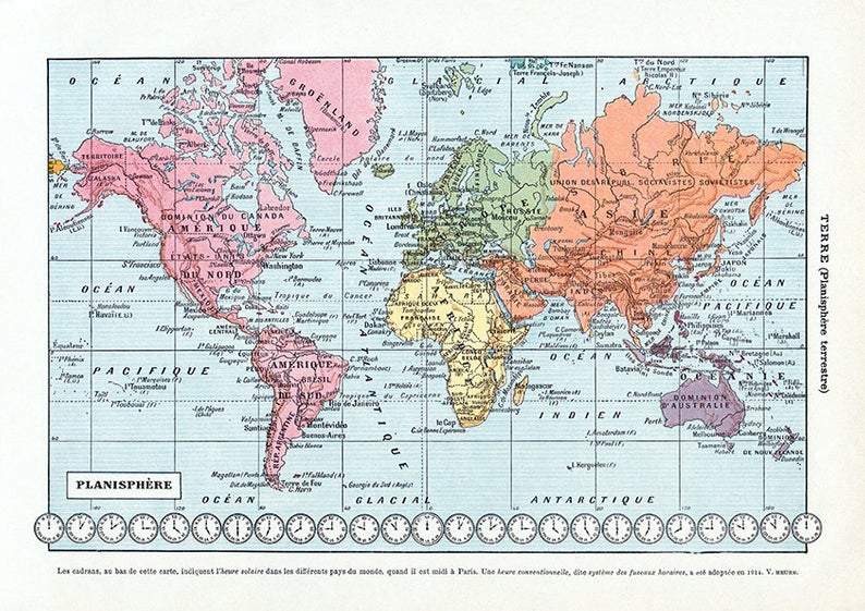 map planisphere, World Map
