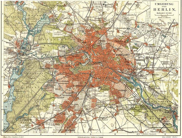Ungebung von Berlin Map