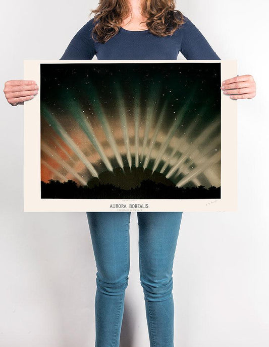 Aurora Borealis Astronomical Illustration