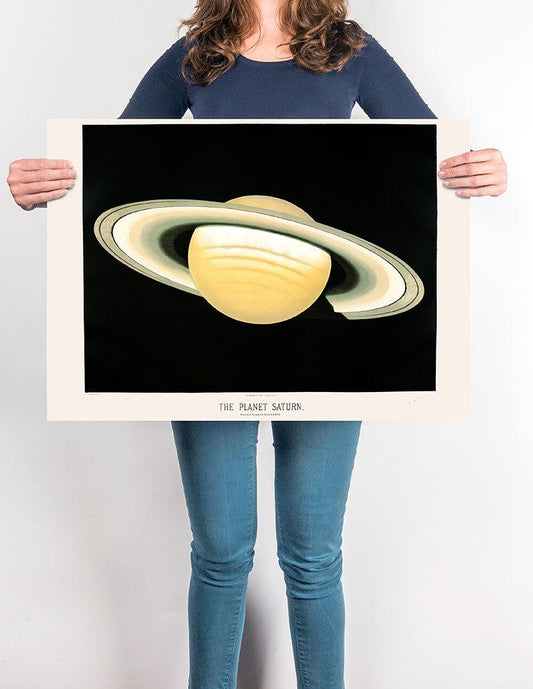 Saturn by Trouvelot Astronomical Poster