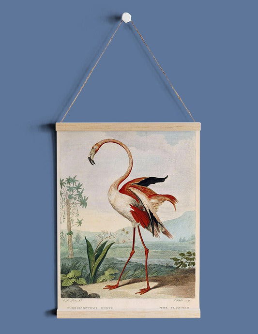 Pink Flamingo Vintage Poster
